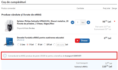 De la 90 la 150 de lei pentru transport gratuit De la 90 la 150 de lei pentru transport gratuit